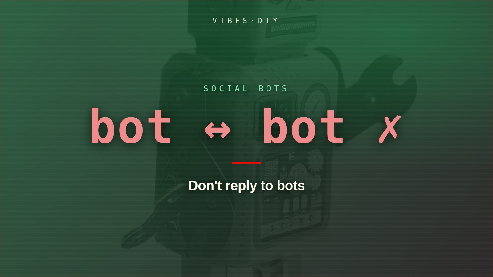 Don't reply to bots