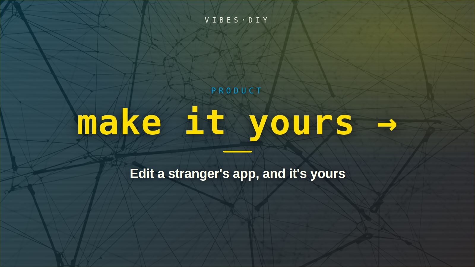 Blog post card: make it yours — edit a stranger's app, and it's yours
